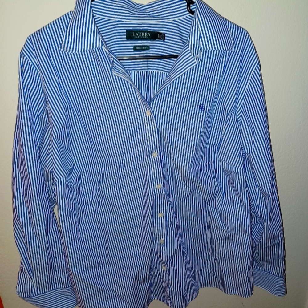 Lauren by Ralph Lauren Button Down Shirt  XL
